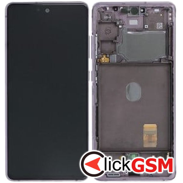 Piesa Display Original Cu Touchscreen Si Rama Lavender Samsung Galaxy S20 Fe 2dmk