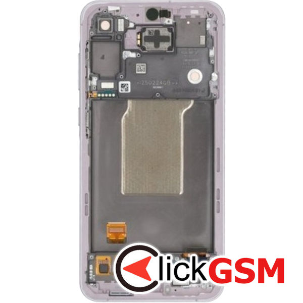 Piesa Display Original Cu Touchscreen Si Rama Lila Samsung Galaxy A55 2d20