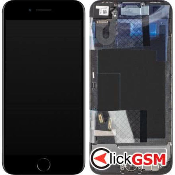 Piesa Display Original Cu Touchscreen Si Rama Negru Apple Iphone Se 2022 2xjw