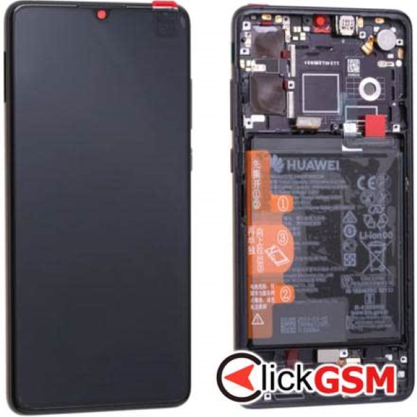 Piesa Display Original Cu Touchscreen Si Rama Negru Huawei P30 57cc