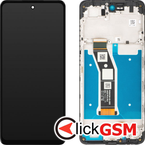 Piesa Piesa Display Original Cu Touchscreen Si Rama Negru Motorola Moto G04s 47df