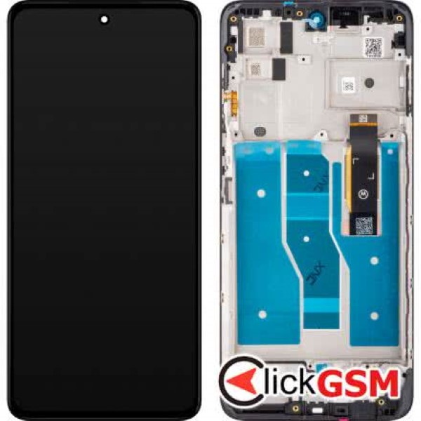 Piesa Piesa Display Original Cu Touchscreen Si Rama Negru Motorola Moto G52 1ssc