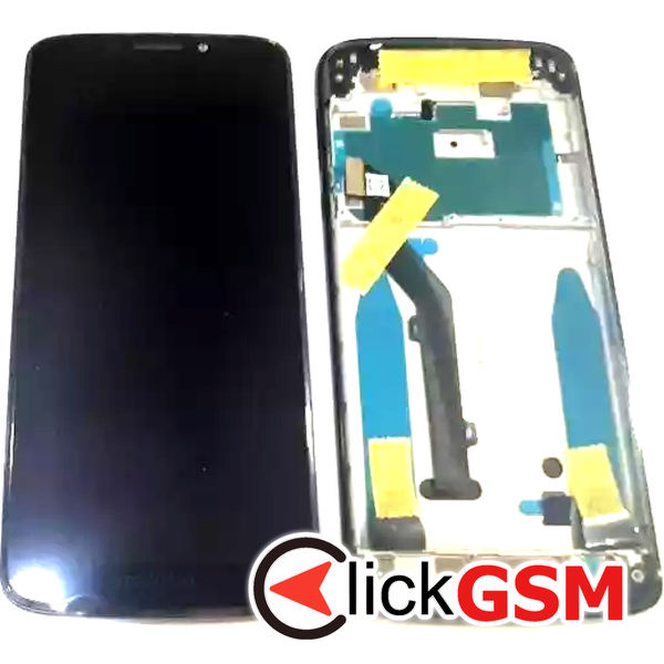 Piesa Display Original Cu Touchscreen Si Rama Negru Motorola Moto G6 Play 31n7