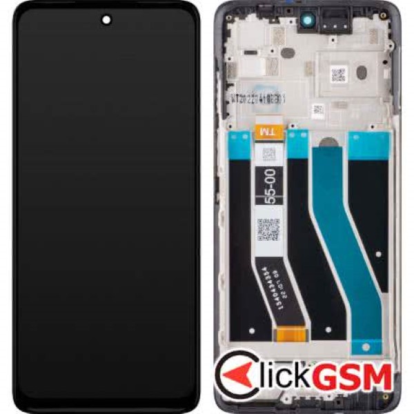 Piesa Piesa Display Original Cu Touchscreen Si Rama Negru Motorola Moto G62 5g Wc6