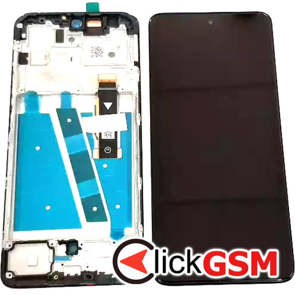 Piesa Display Original Cu Touchscreen Si Rama Negru Motorola Moto G72 31o1