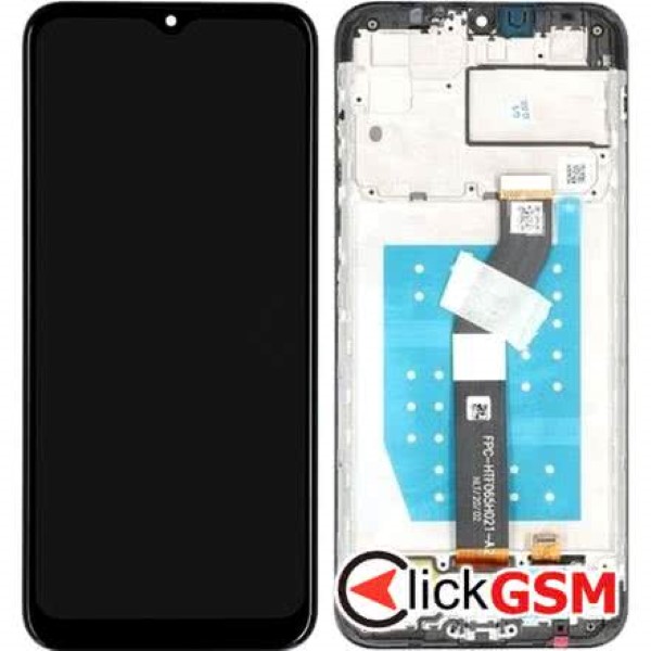 Piesa Display Original Cu Touchscreen Si Rama Negru Motorola Moto G8 Power Lite 1i9h