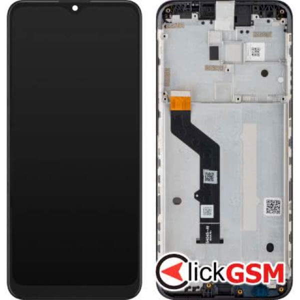 Piesa Display Original Cu Touchscreen Si Rama Negru Motorola Moto G9 Play 1t2e