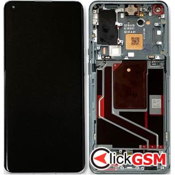 Piesa Display Original Cu Touchscreen Si Rama Negru Oneplus 9 Pro 1gq1