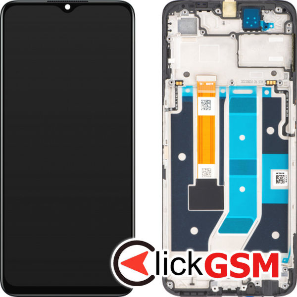 Piesa Display Original Cu Touchscreen Si Rama Negru Oppo A78 5g 41s9