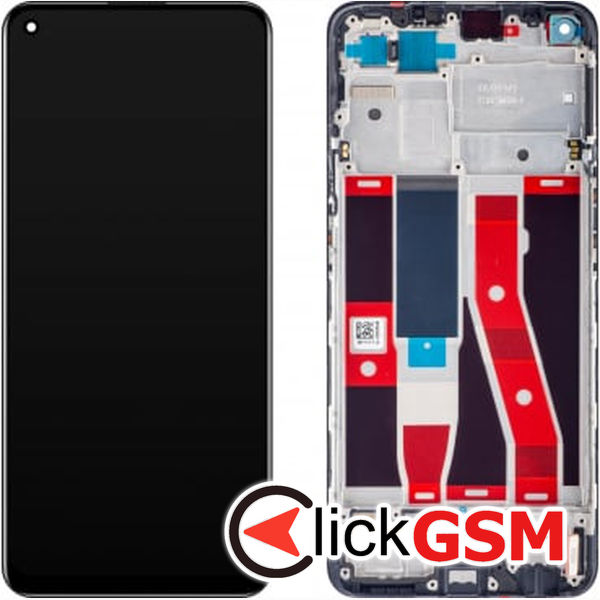 Piesa Display Original Cu Touchscreen Si Rama Negru Oppo A94 5g C46