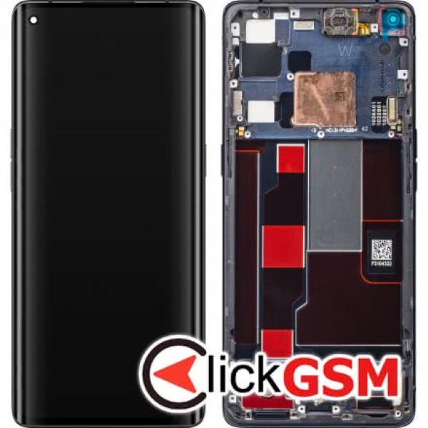 Piesa Display Original Cu Touchscreen Si Rama Negru Oppo Find X2 Neo 1w9v