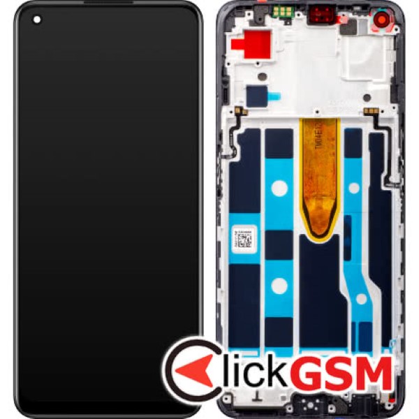 Piesa Display Original Cu Touchscreen Si Rama Negru Oppo Reno7 1w5b