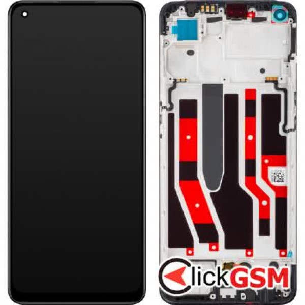 Piesa Display Original Cu Touchscreen Si Rama Negru Oppo Reno7 264c