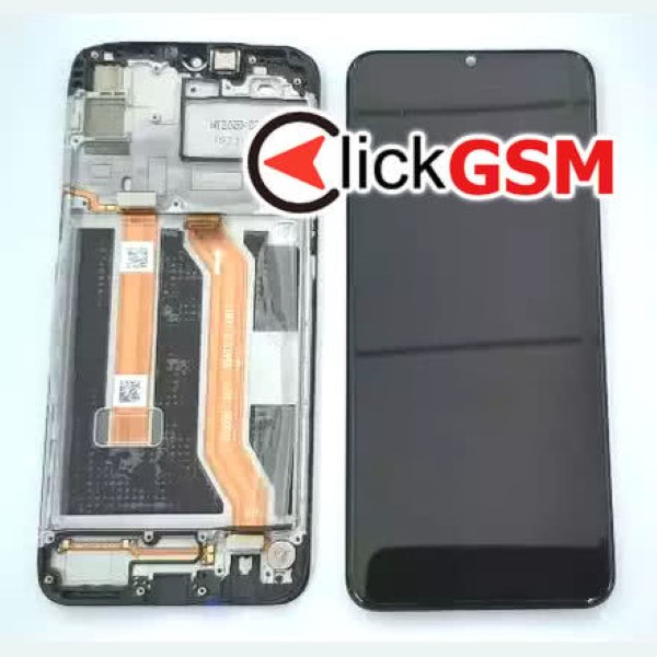 Piesa Piesa Display Original Cu Touchscreen Si Rama Negru Realme 6i 3b0k