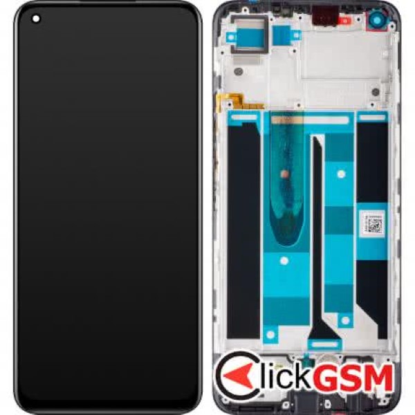 Piesa Display Original Cu Touchscreen Si Rama Negru Realme 8 27m8