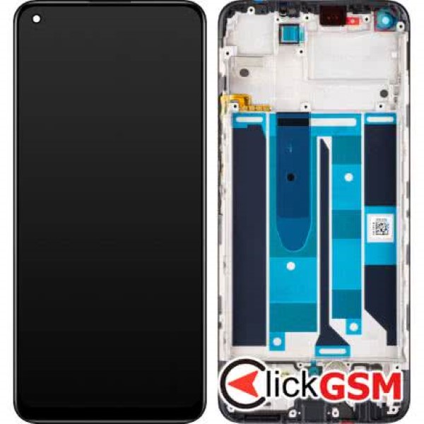 Piesa Display Original Cu Touchscreen Si Rama Negru Realme 8 Pro 2xi9