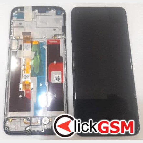 Piesa Display Original Cu Touchscreen Si Rama Negru Realme 8i 18d