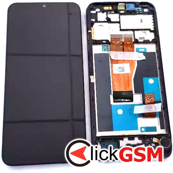 Piesa Display Original Cu Touchscreen Si Rama Negru Realme C33 Qb6