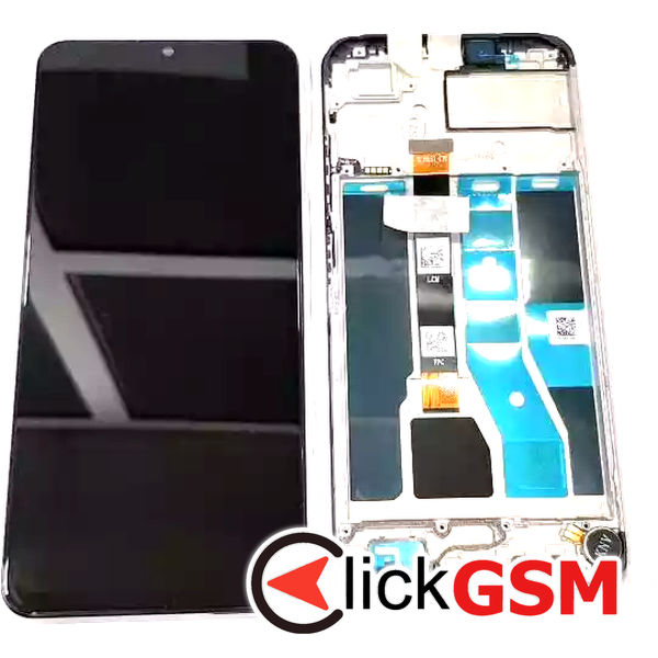 Piesa Display Original Cu Touchscreen Si Rama Negru Realme C53 Tos