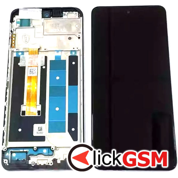 Piesa Piesa Display Original Cu Touchscreen Si Rama Negru Realme C55 Uux