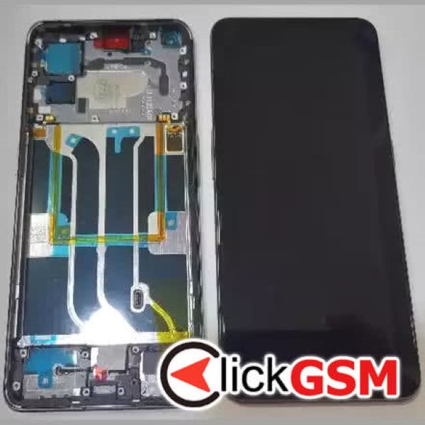 Piesa Display Original Cu Touchscreen Si Rama Negru Realme Gt2 Pro 3bim