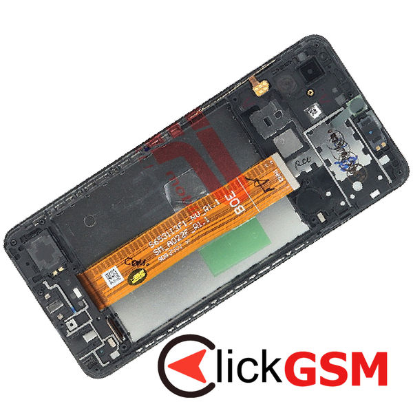 Piesa Display Original Cu Touchscreen Si Rama Negru Samsung Galaxy A02 4l1z