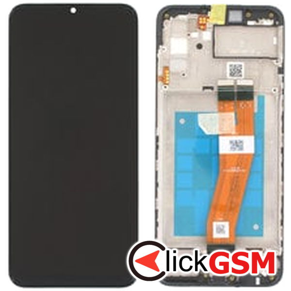 Piesa Display Original Cu Touchscreen Si Rama Negru Samsung Galaxy A02s 2ff8