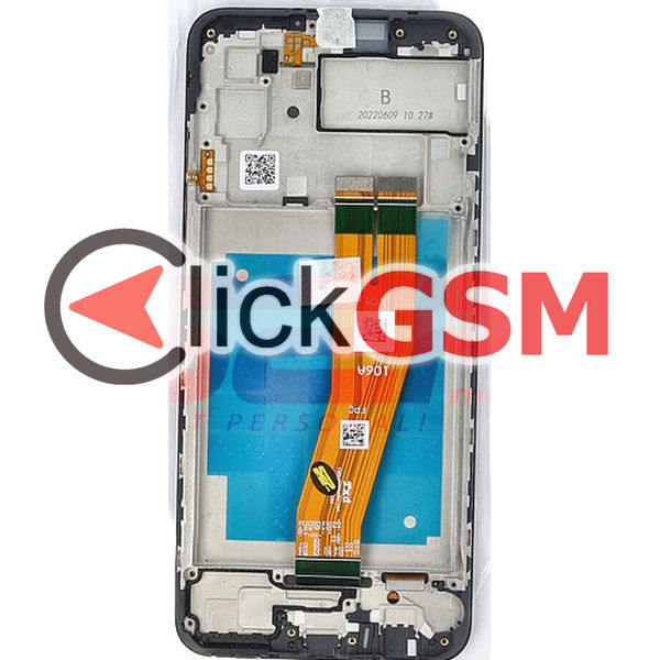 Piesa Display Original Cu Touchscreen Si Rama Negru Samsung Galaxy A03 4l1b