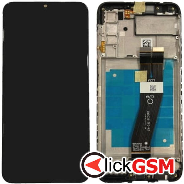 Piesa Display Original Cu Touchscreen Si Rama Negru Samsung Galaxy A03s 2di9