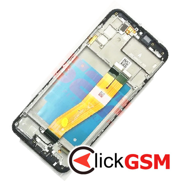 Piesa Display Original Cu Touchscreen Si Rama Negru Samsung Galaxy A03s 4kov