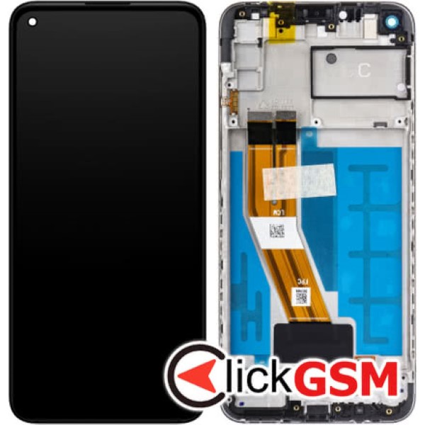 Piesa Display Original Cu Touchscreen Si Rama Negru Samsung Galaxy A11 Gtk