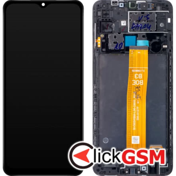 Piesa Piesa Display Original Cu Touchscreen Si Rama Negru Samsung Galaxy A12 11tf