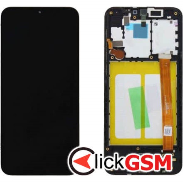 Piesa Display Original Cu Touchscreen Si Rama Negru Samsung Galaxy A20s U8h