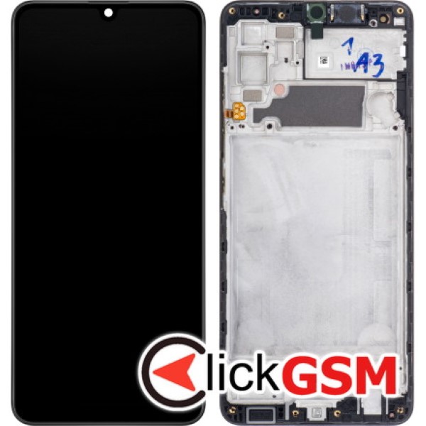 Piesa Piesa Display Original Cu Touchscreen Si Rama Negru Samsung Galaxy A32 U0j