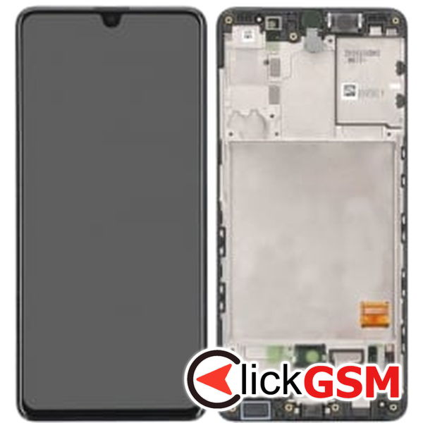 Piesa Display Original Cu Touchscreen Si Rama Negru Samsung Galaxy A41 2dl4