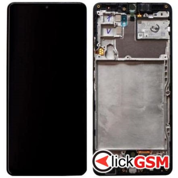 Piesa Display Original Cu Touchscreen Si Rama Negru Samsung Galaxy A42 5g 2wmu