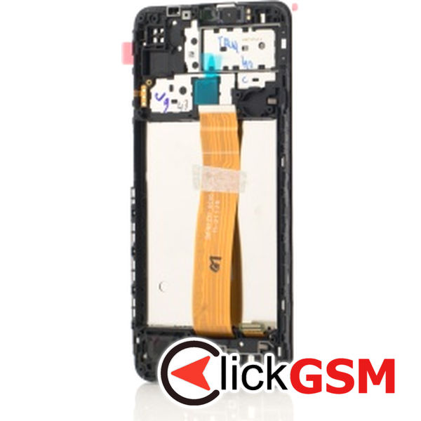 Piesa Display Original Cu Touchscreen Si Rama Negru Samsung Galaxy M12 B43