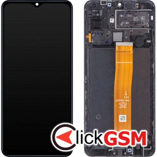 Piesa Display Original Cu Touchscreen Si Rama Negru Samsung Galaxy M12 U0k