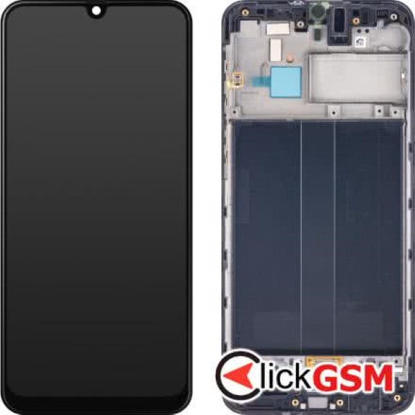 Piesa Display Original Cu Touchscreen Si Rama Negru Samsung Galaxy M30 302m