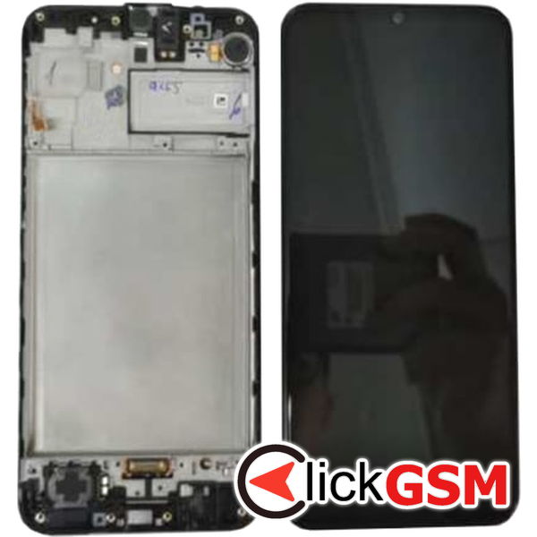 Piesa Display Original Cu Touchscreen Si Rama Negru Samsung Galaxy M31 1f7u