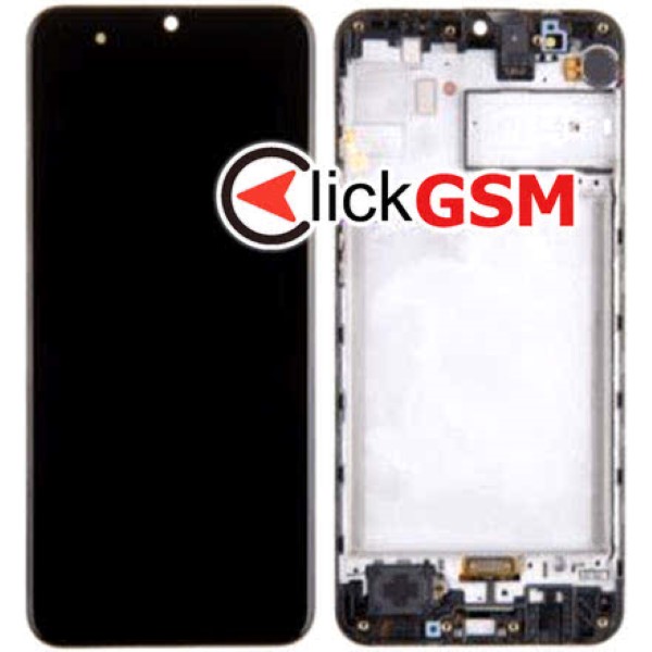 Piesa Display Original Cu Touchscreen Si Rama Negru Samsung Galaxy M31 Pxz