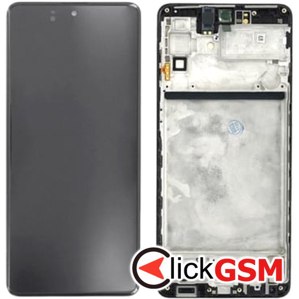 Piesa Display Original Cu Touchscreen Si Rama Negru Samsung Galaxy M52 5g 2dlv