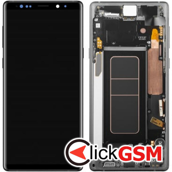 Piesa Display Original Cu Touchscreen Si Rama Negru Samsung Galaxy Note9 2wyo