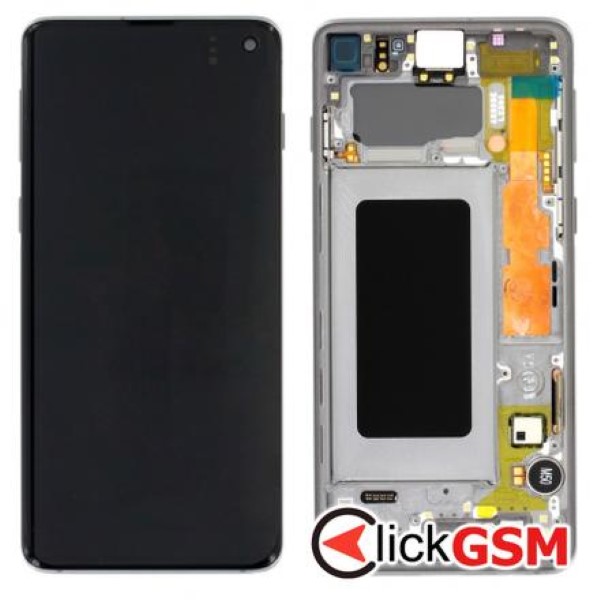 Piesa Display Original Cu Touchscreen Si Rama Negru Samsung Galaxy S10 2wpk