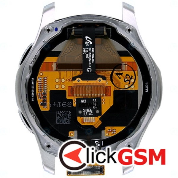 Piesa Display Original Cu Touchscreen Si Rama Negru Samsung Galaxy Watch 46mm W3y