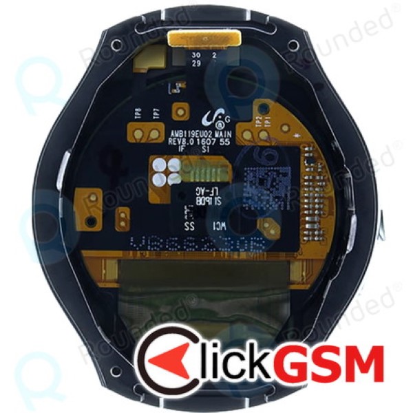 Piesa Display Original Cu Touchscreen Si Rama Negru Samsung Galaxy Watch S2 W1m