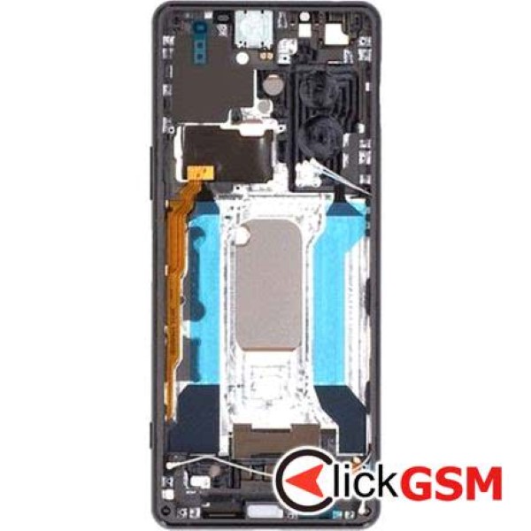 Piesa Display Original Cu Touchscreen Si Rama Negru Sony Xperia 5 Iii 2g5m