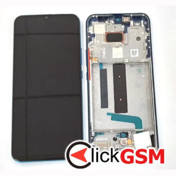 Piesa Display Original Cu Touchscreen Si Rama Negru Verde Xiaomi Mi 10 Lite 5g 37o1