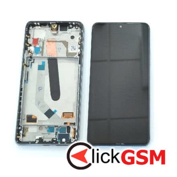 Piesa Piesa Display Original Cu Touchscreen Si Rama Negru Xiaomi Mi 11i 37yb