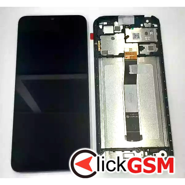 Piesa Display Original Cu Touchscreen Si Rama Negru Xiaomi Redmi 12c 3av1